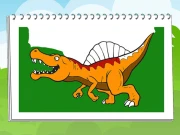 Coloring Book Dinosaurs Online Puzzle Games on NaptechGames.com